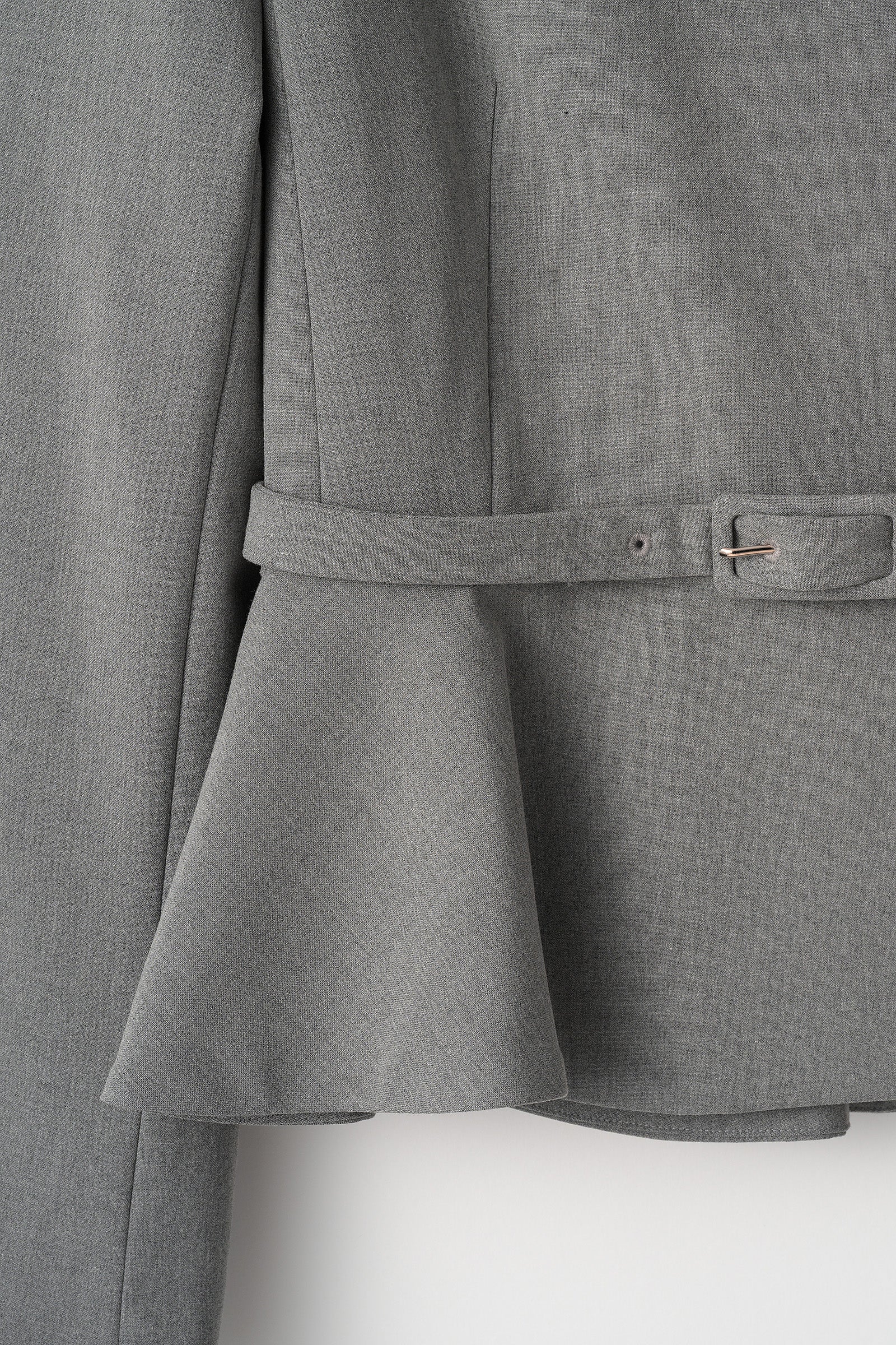 Noona peplum jacket(Gray) – Audire