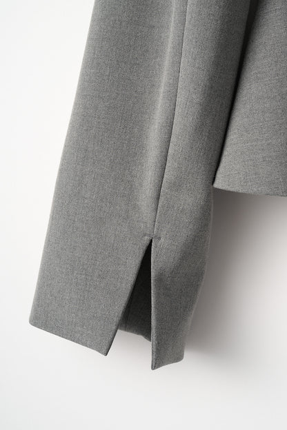 Noona peplum jacket(Gray)
