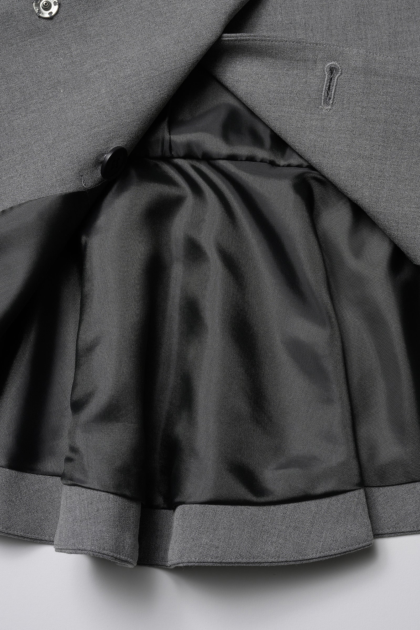 Noona peplum jacket(Gray) – Audire