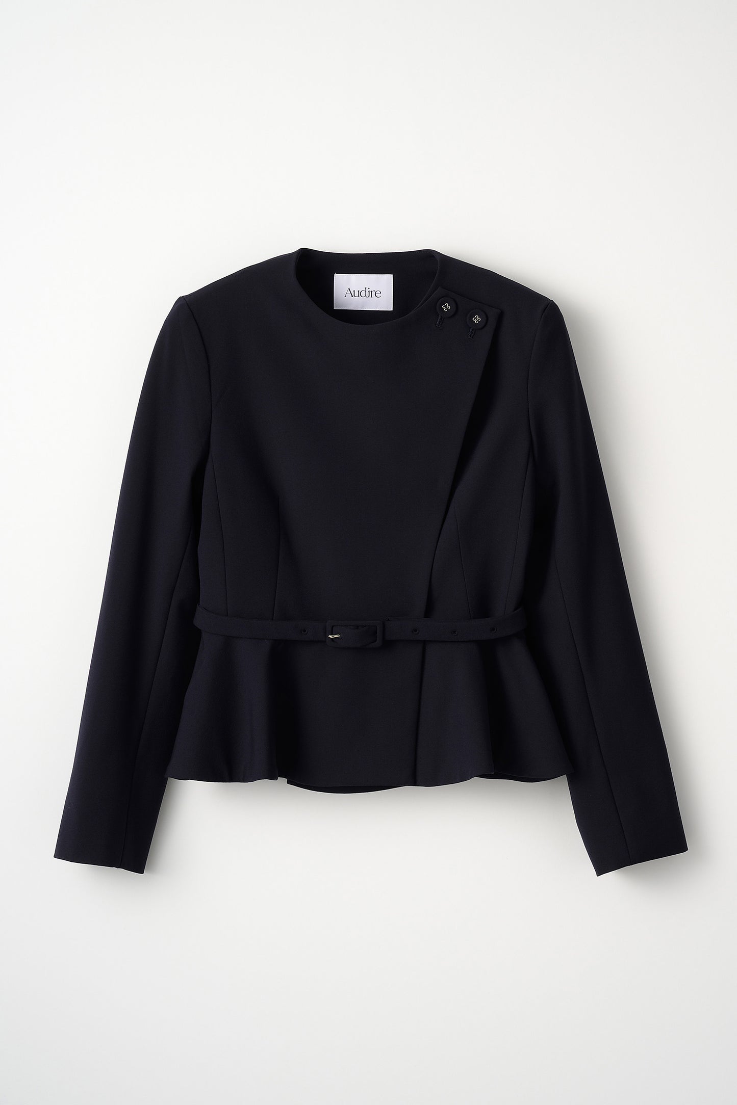Noona peplum jacket(Navy)