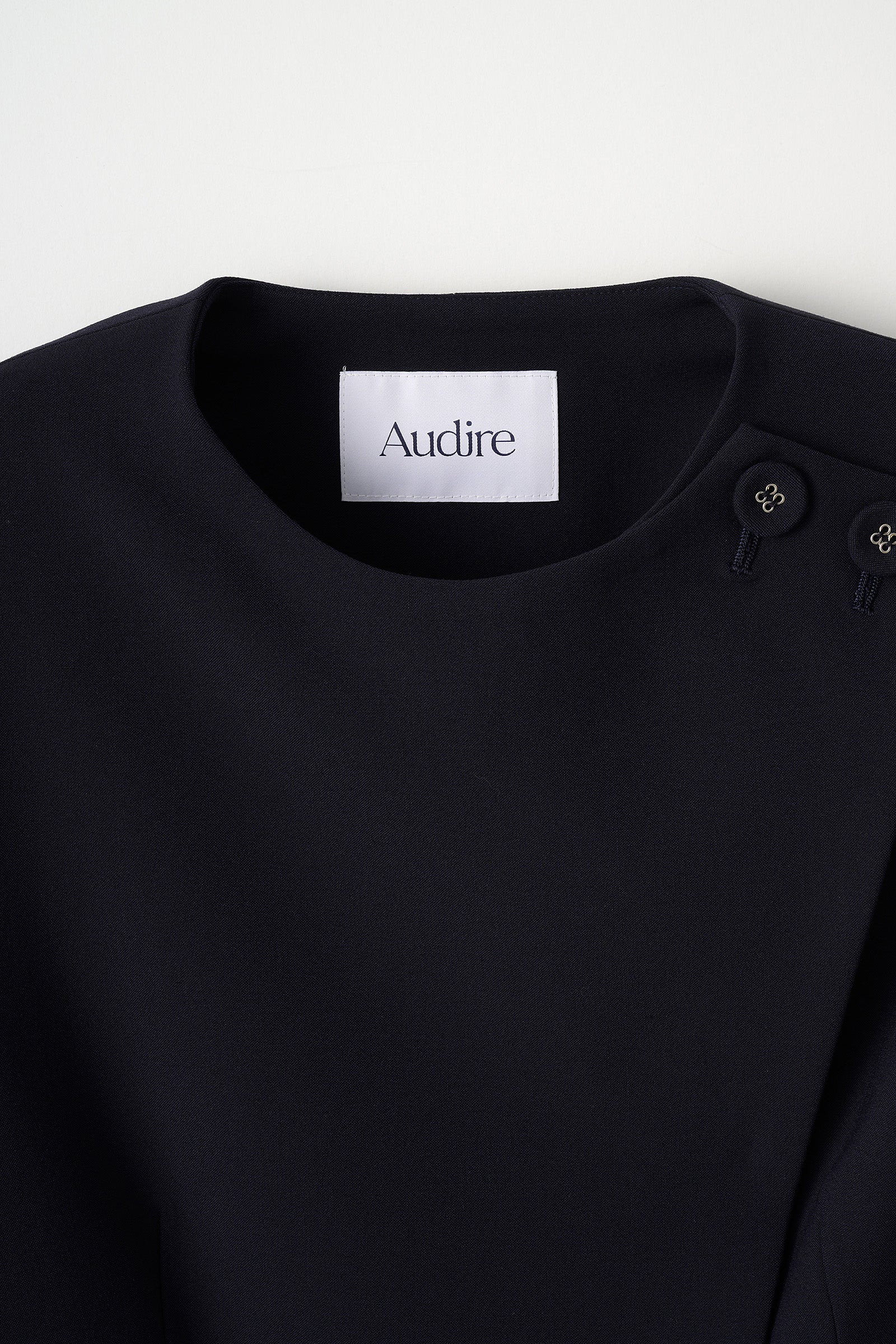 Noona peplum jacket(Navy) – Audire