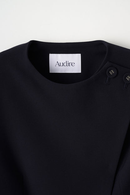 Noona peplum jacket(Navy)