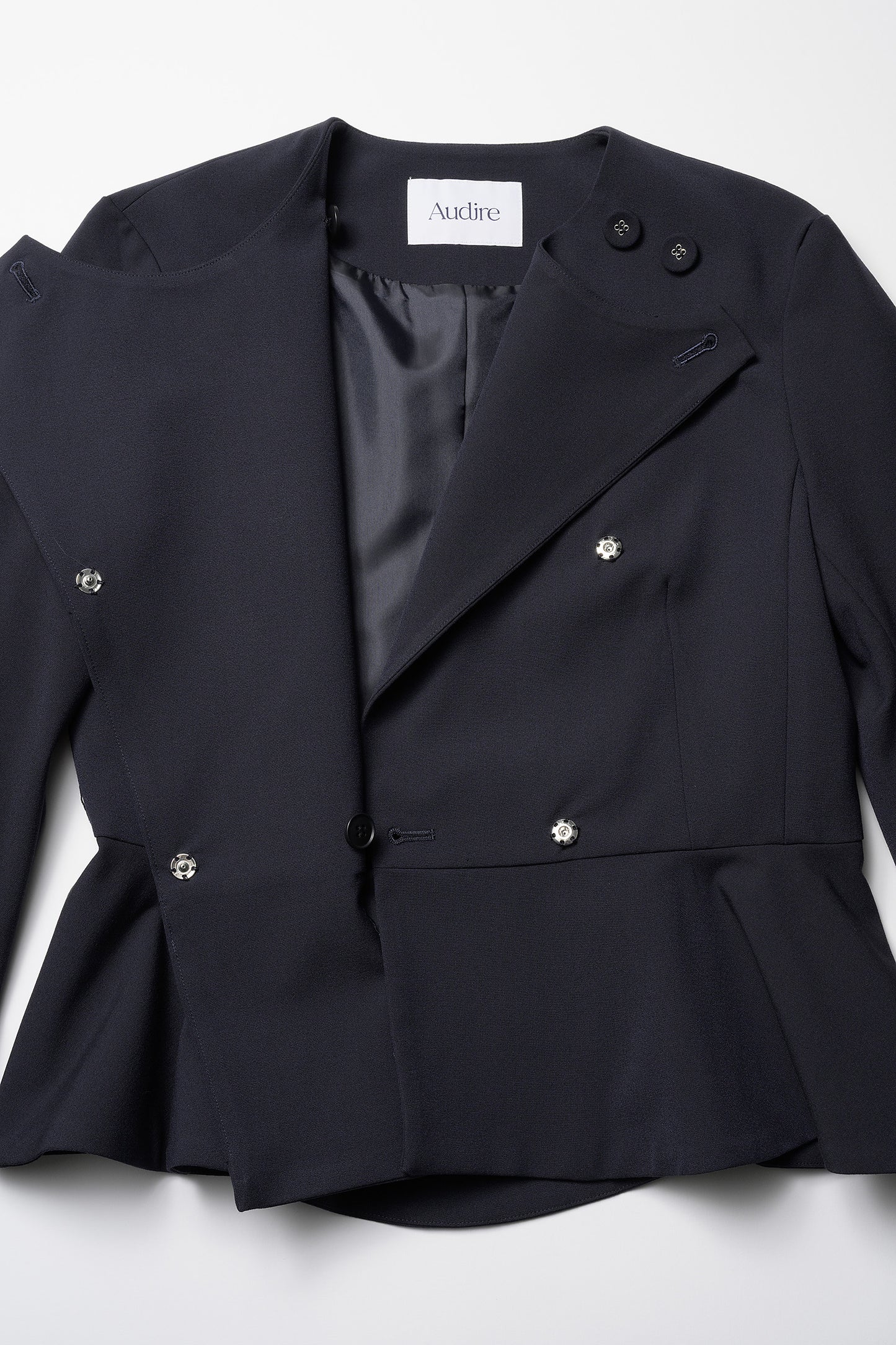Noona peplum jacket(Navy)