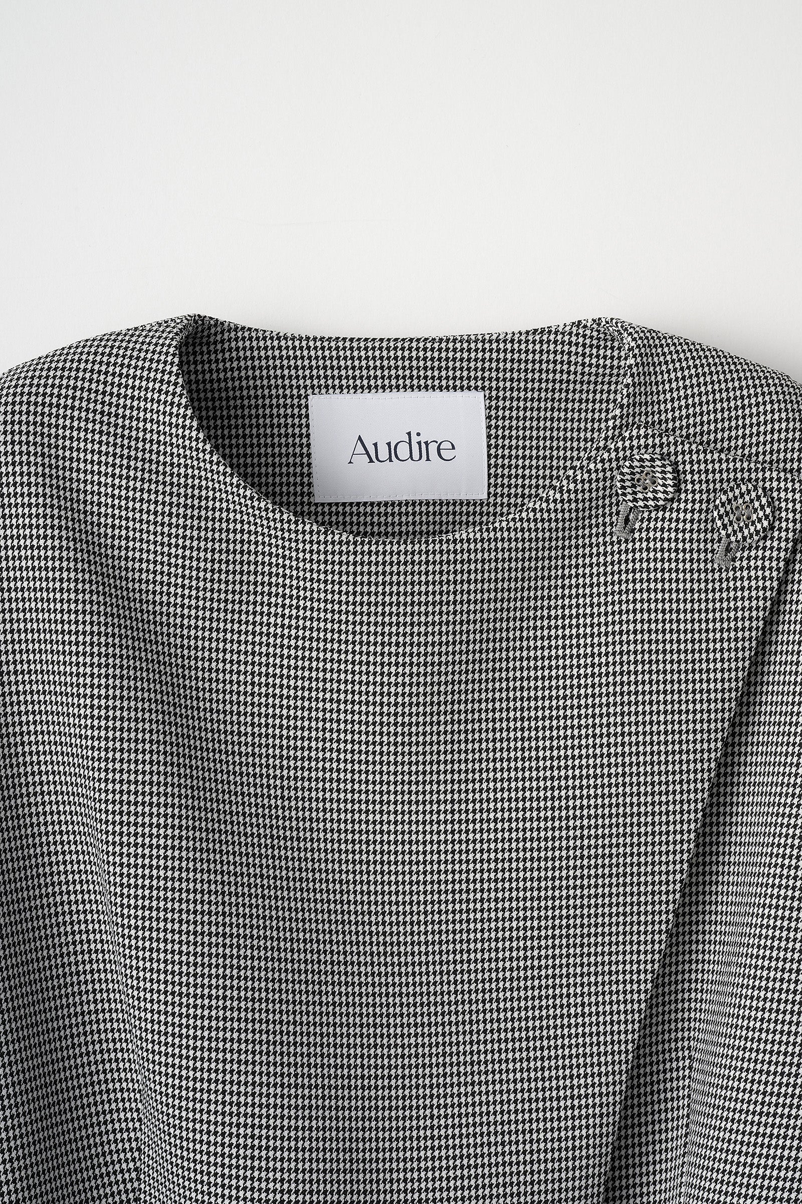Noona peplum jacket(Houndstooth) – Audire