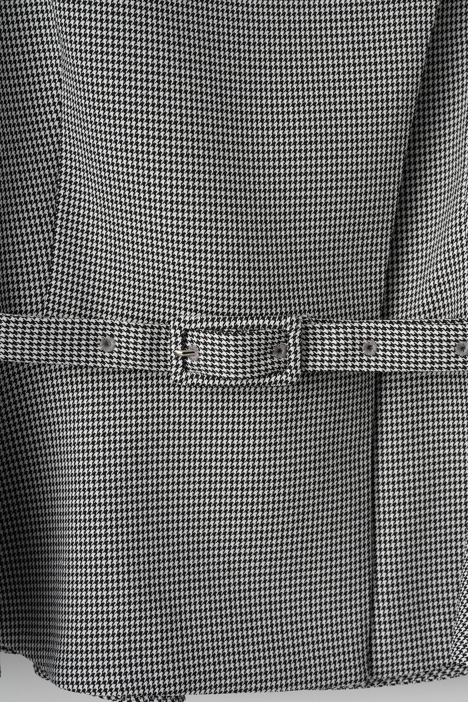 Noona peplum jacket(Houndstooth) – Audire