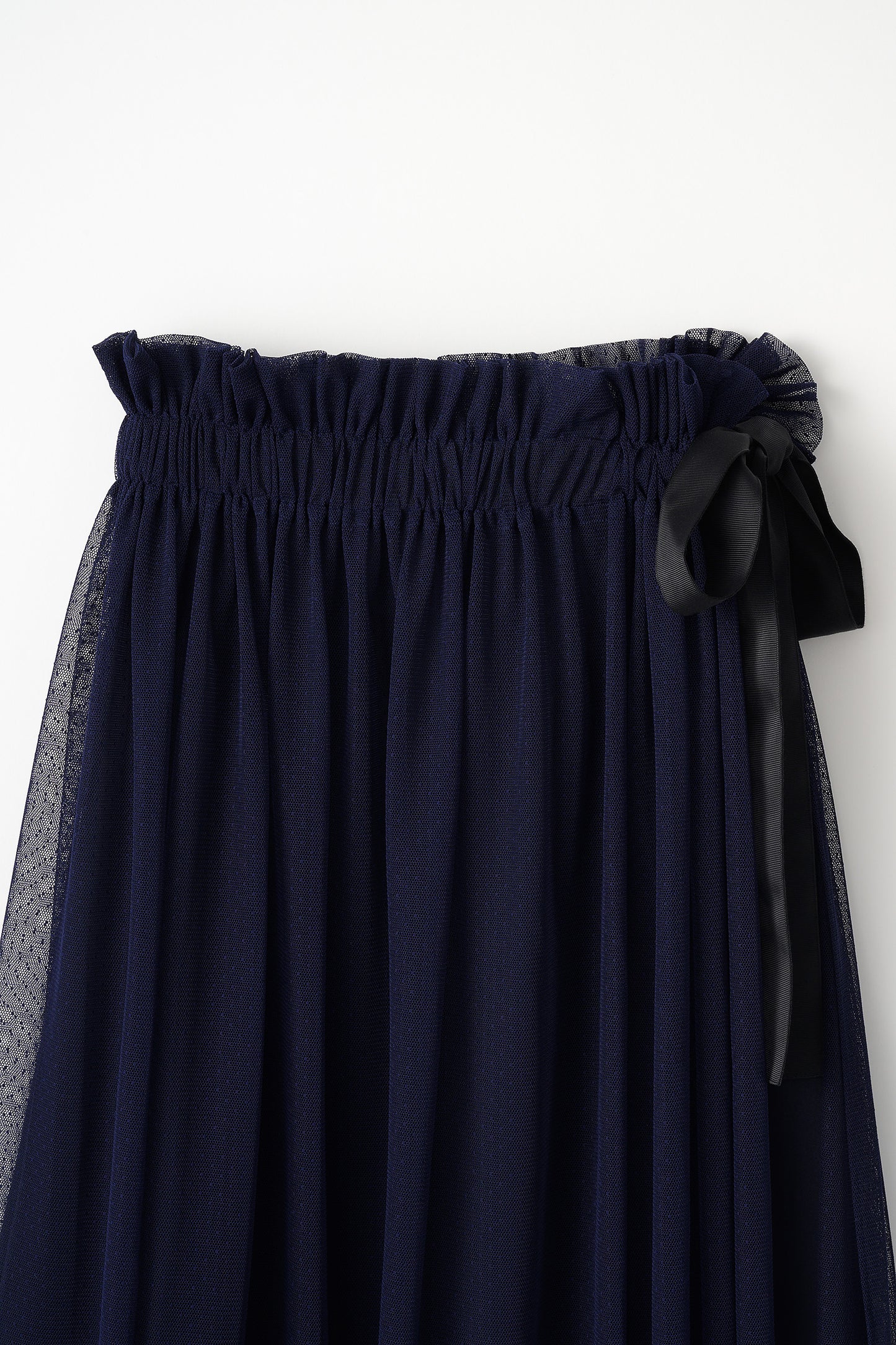 Tulle topping skirt(Navy)