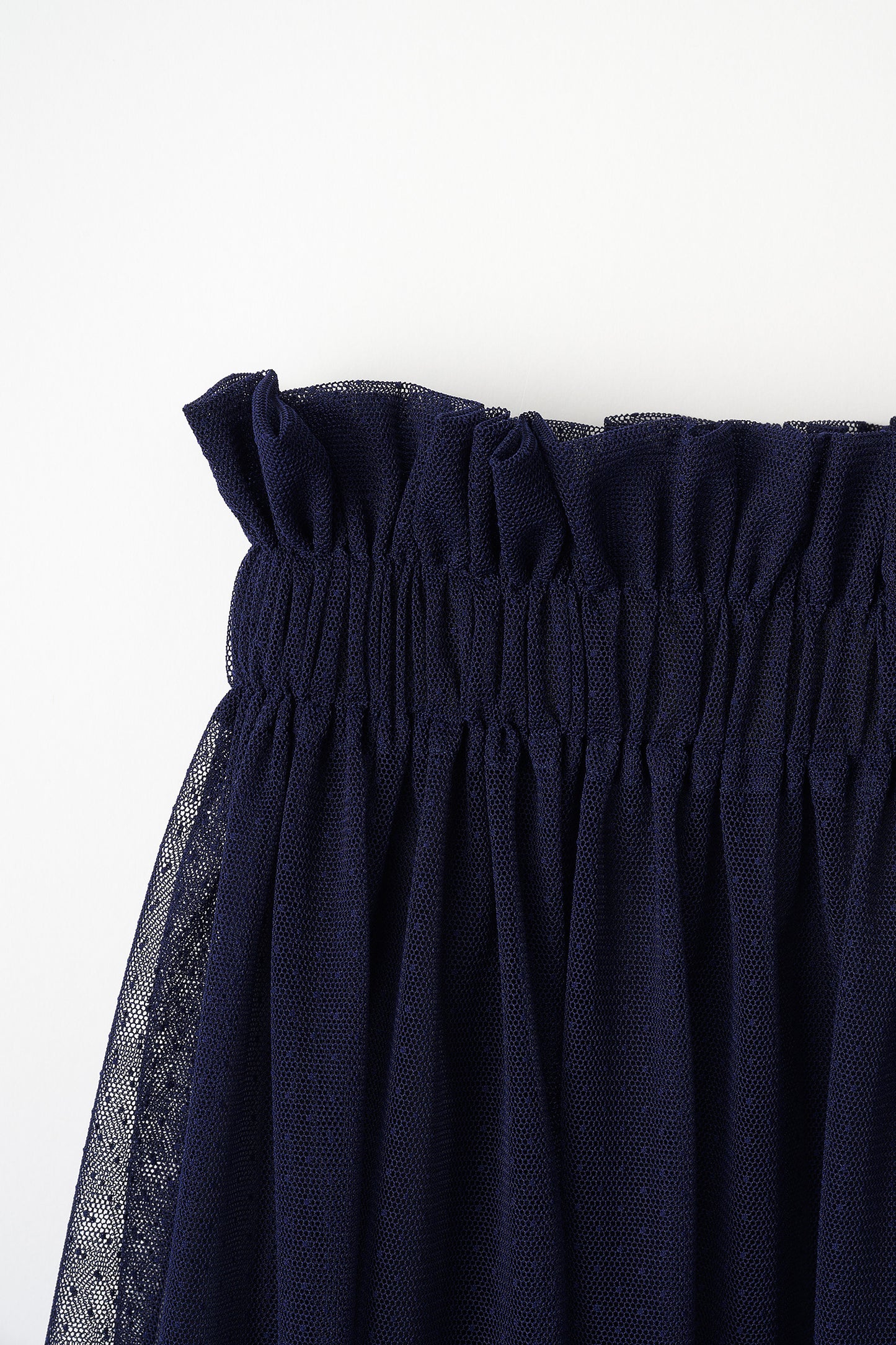 Tulle topping skirt(Navy)