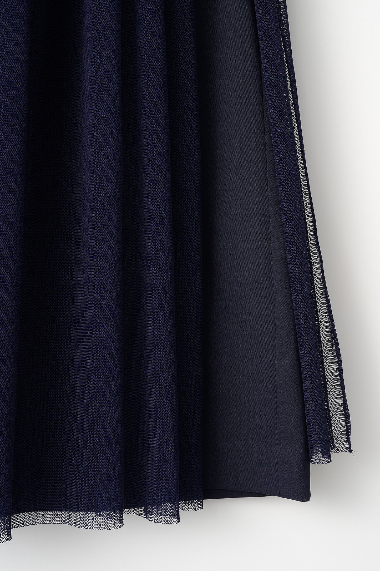 Tulle topping skirt(Navy)