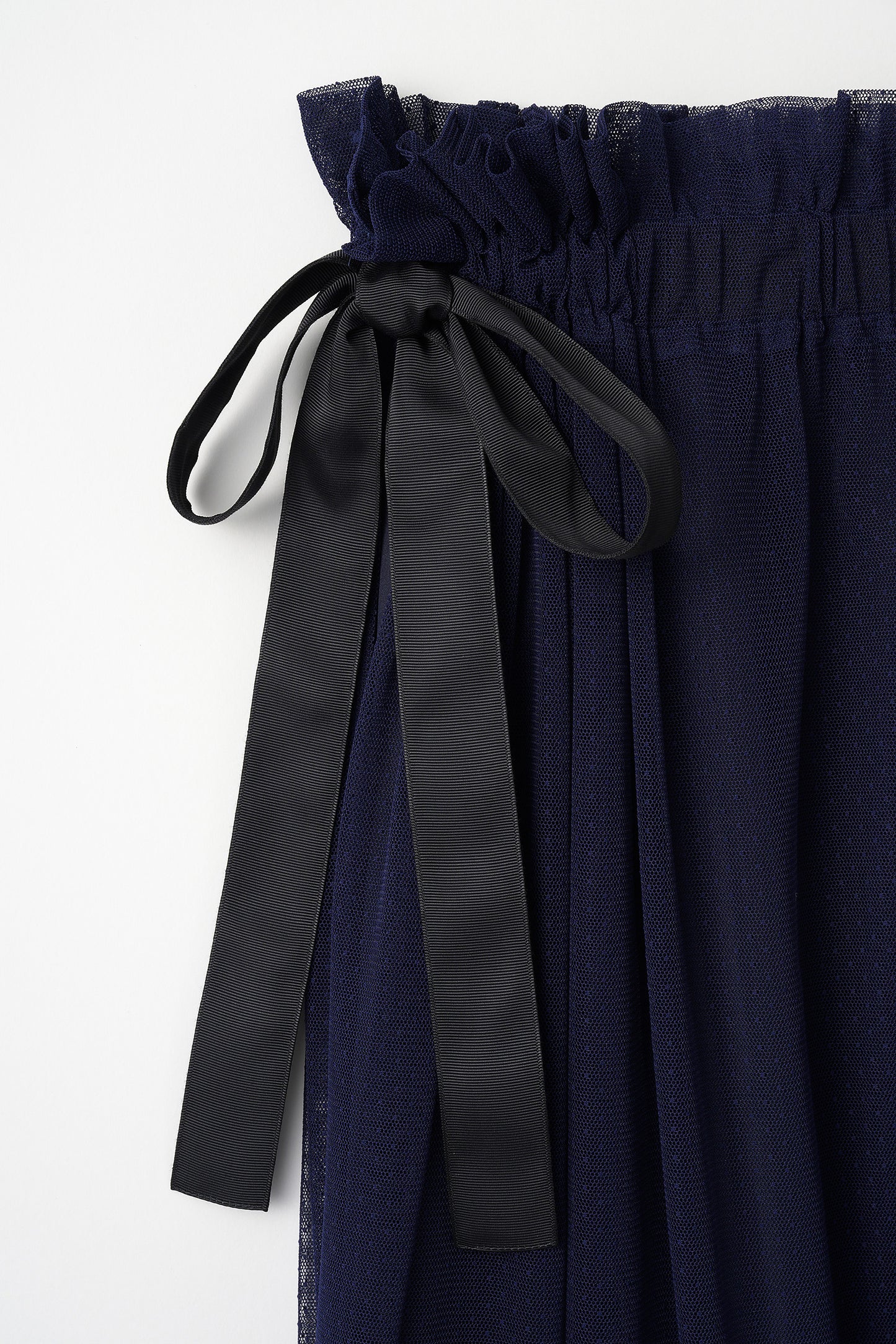 Tulle topping skirt(Navy)