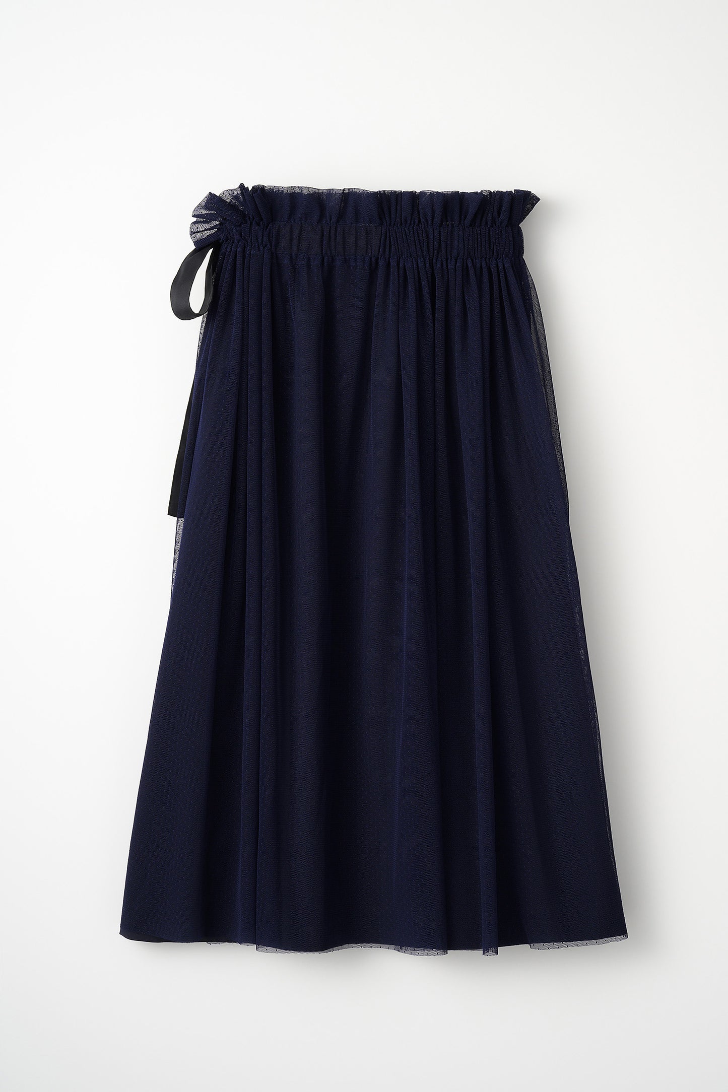 Tulle topping skirt(Navy)