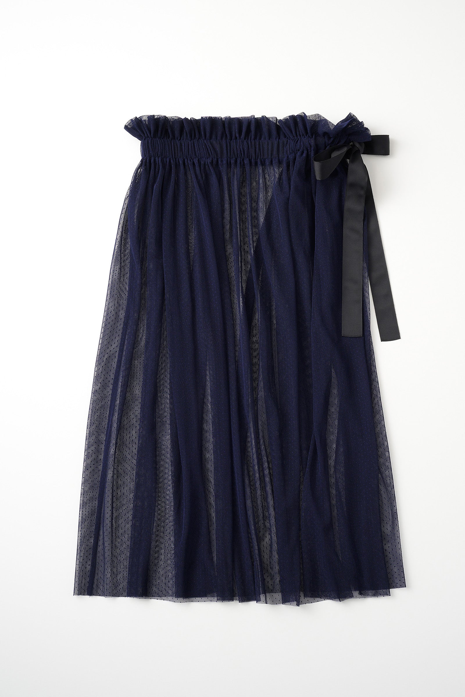 Tulle topping skirt(Navy) – Audire