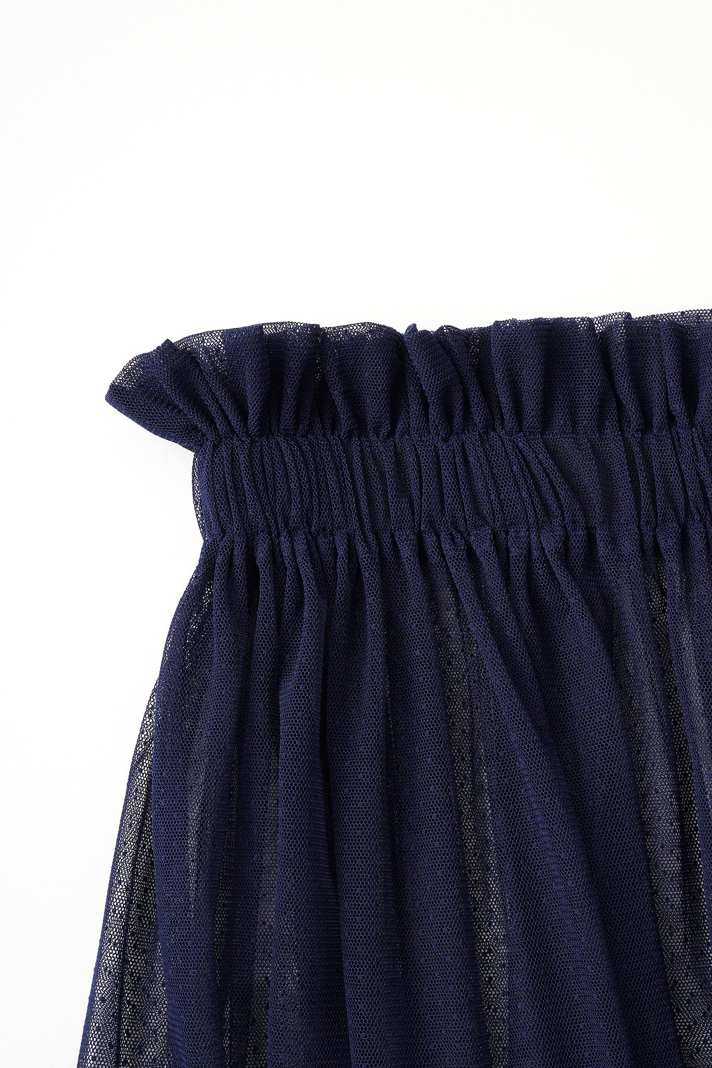 Tulle topping skirt(Navy)