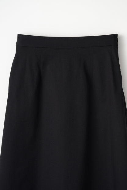 Tulle topping skirt(Black)