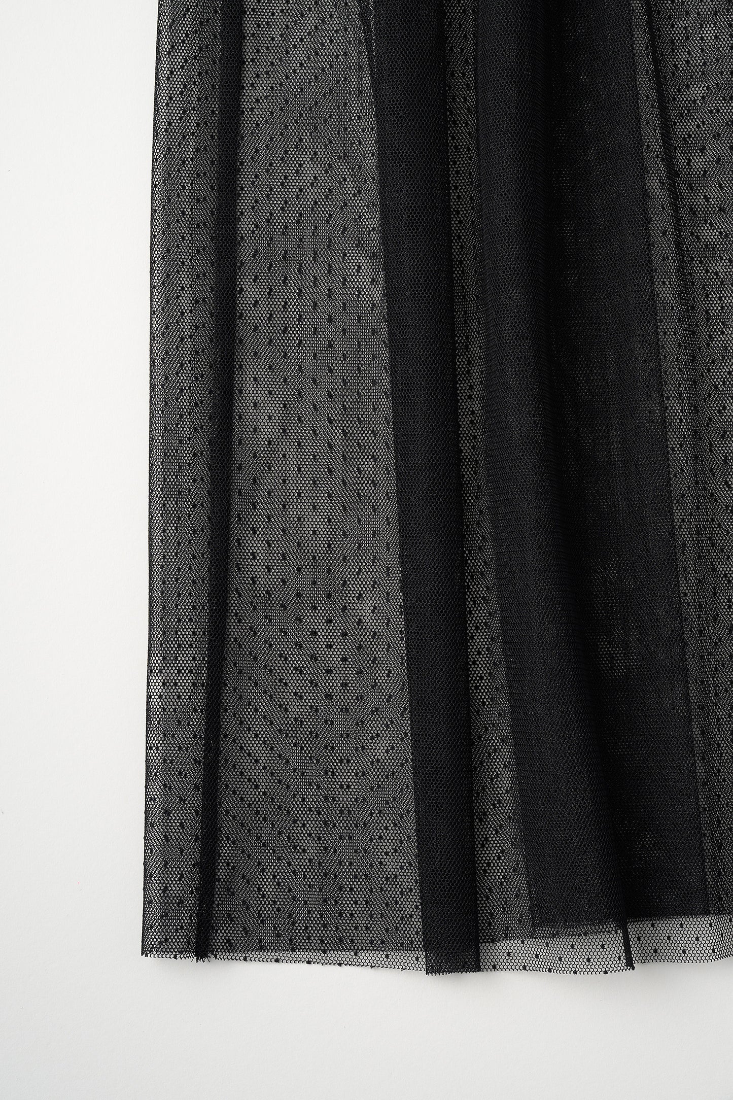 Tulle topping skirt(Black)