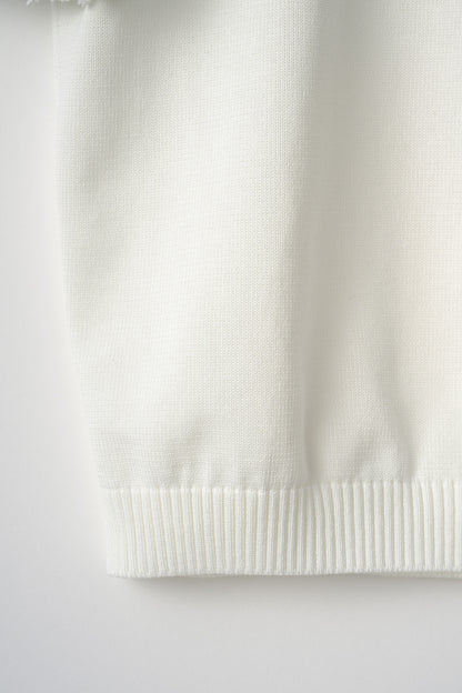 Flurries sleeve kint tops(White)