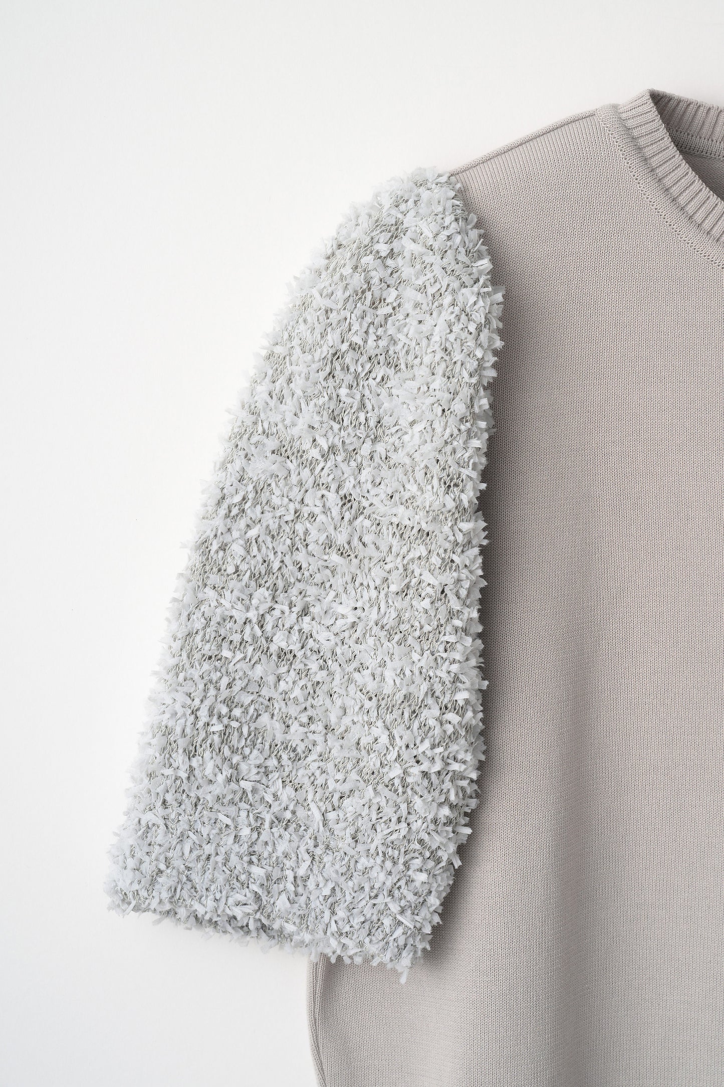 Flurries sleeve kint tops(Gray)