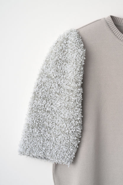 Flurries sleeve kint tops(Gray)