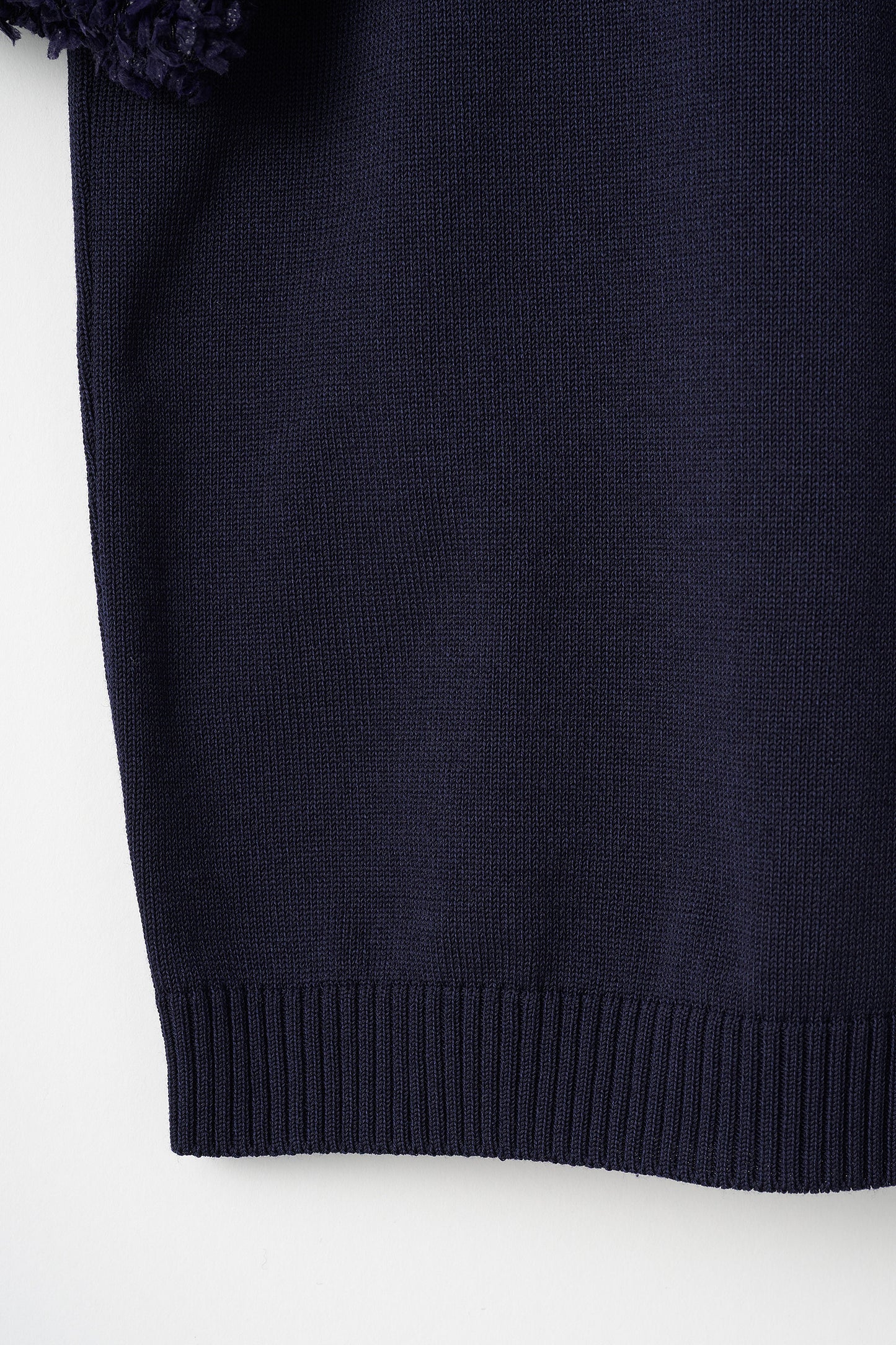 Flurries sleeve kint tops(Navy)