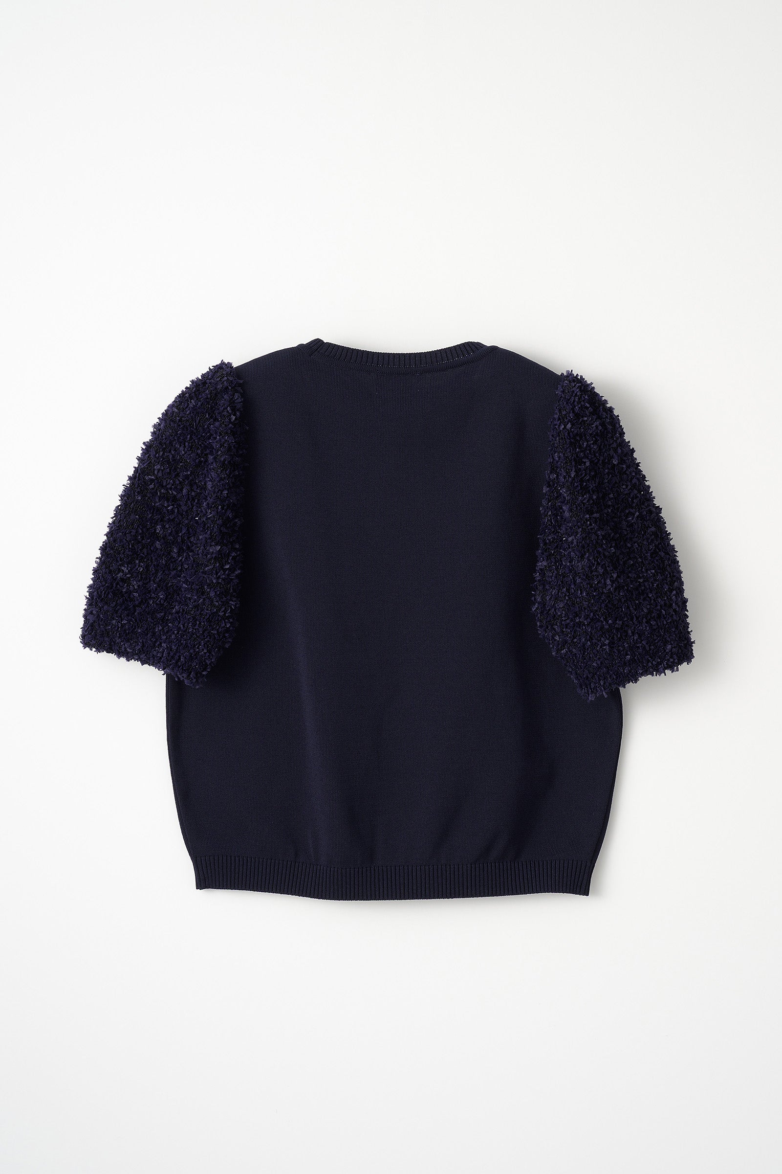 Flurries sleeve kint tops(Navy) – Audire