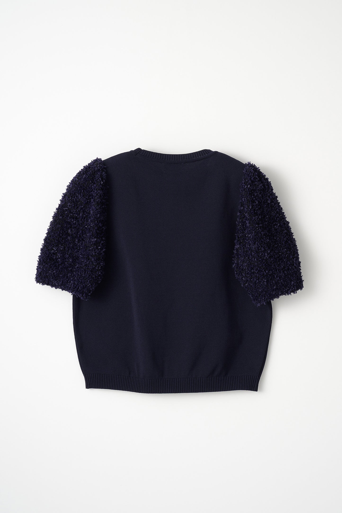 Flurries sleeve kint tops(Navy)