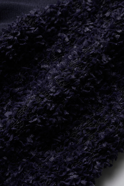 Flurries sleeve kint tops(Navy)