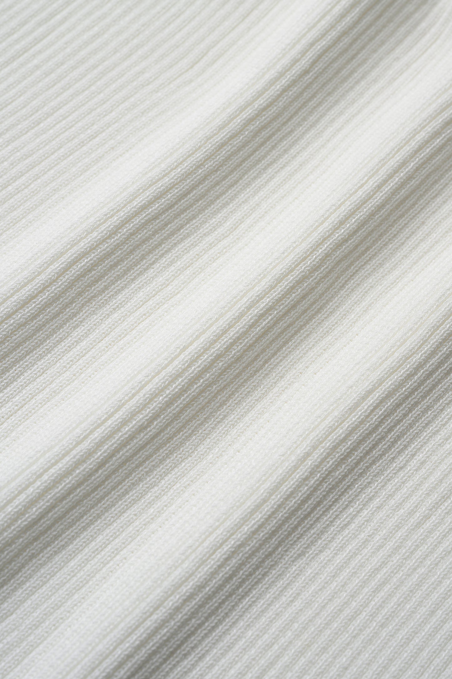 Fringe rib knit tops(White)