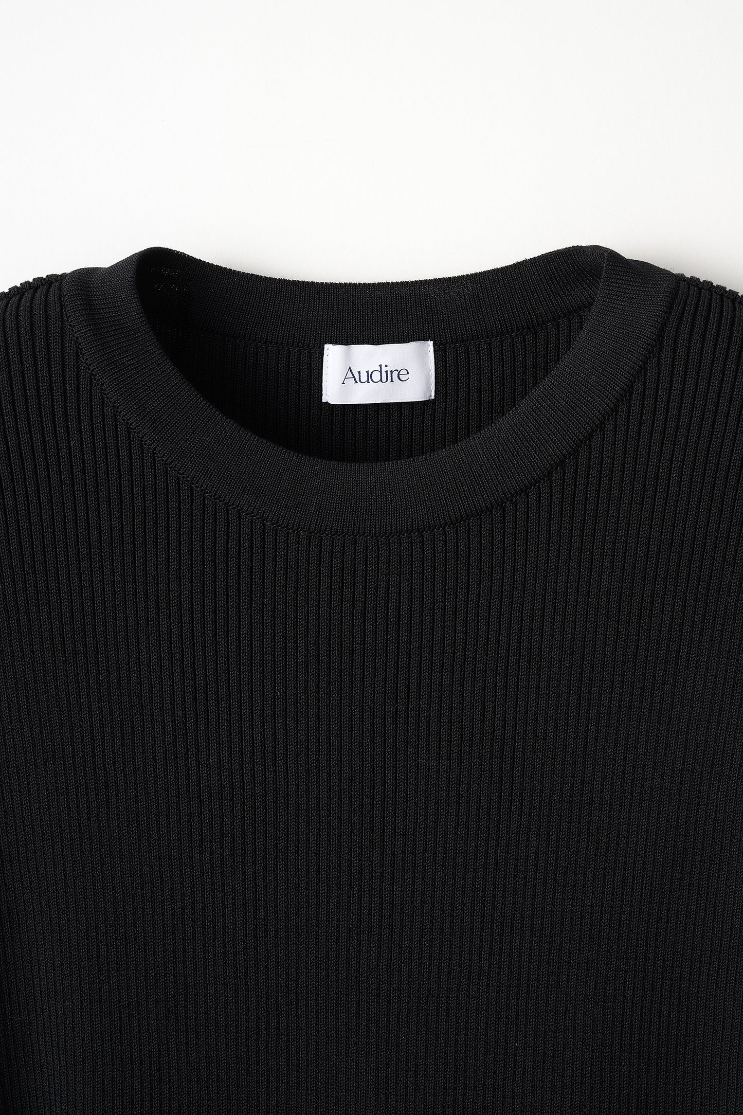 Fringe rib knit tops(Black)