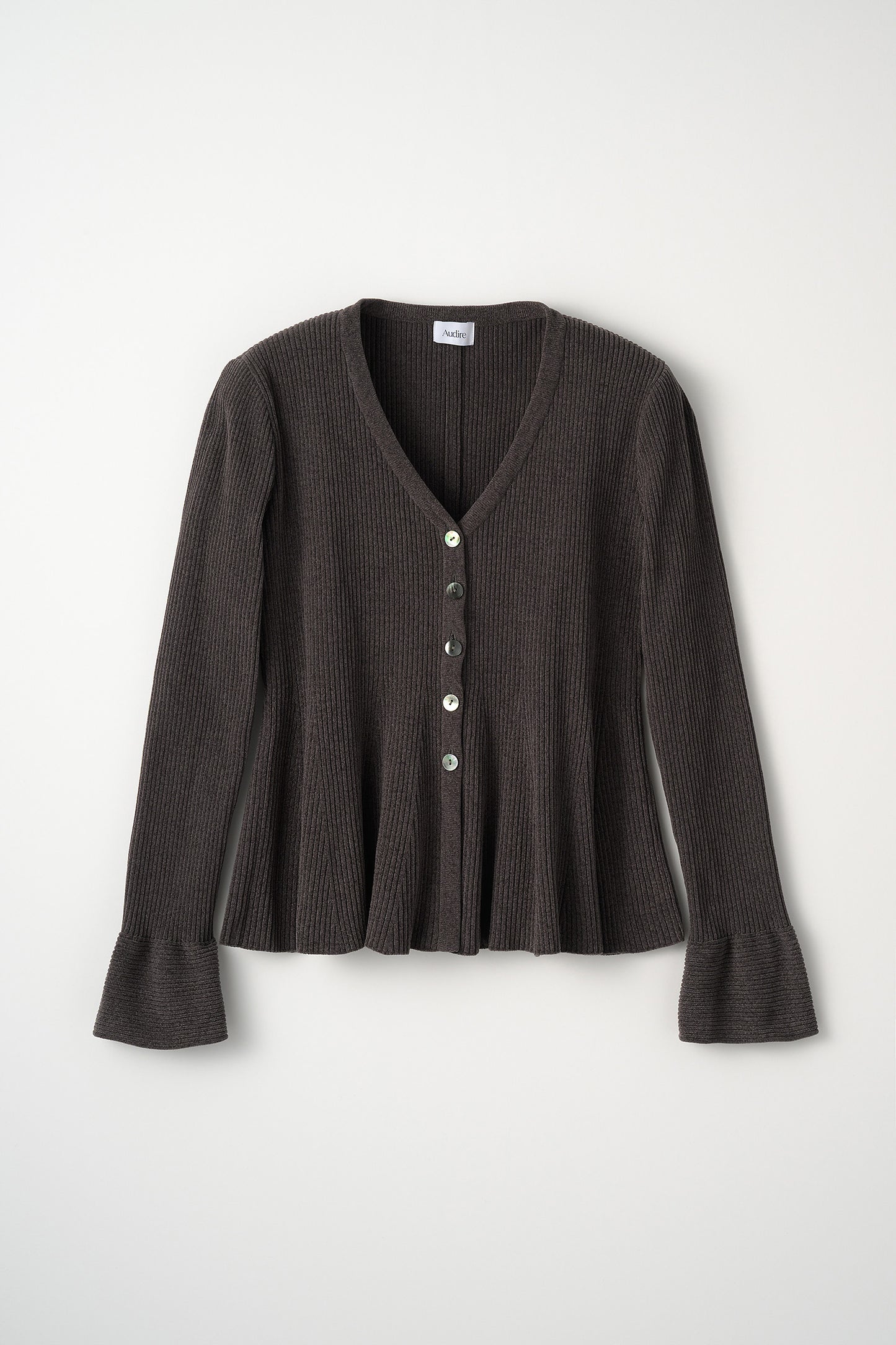 Velor touch bell cardigan(Gray)