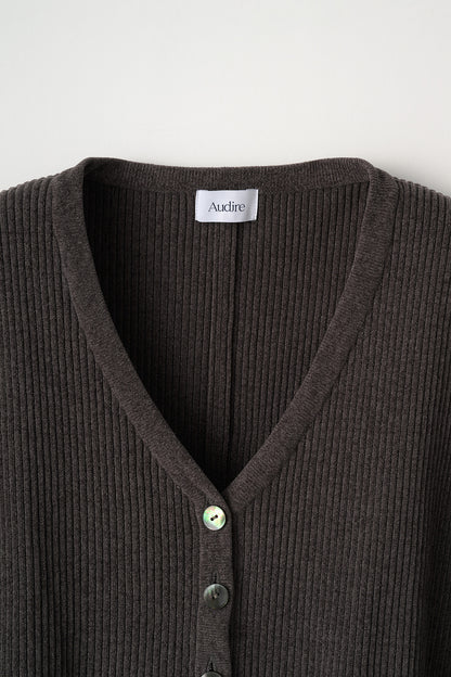 Velor touch bell cardigan(Gray)