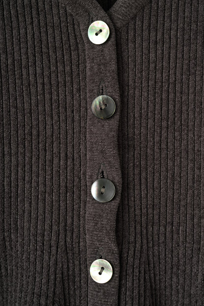 Velor touch bell cardigan(Gray)
