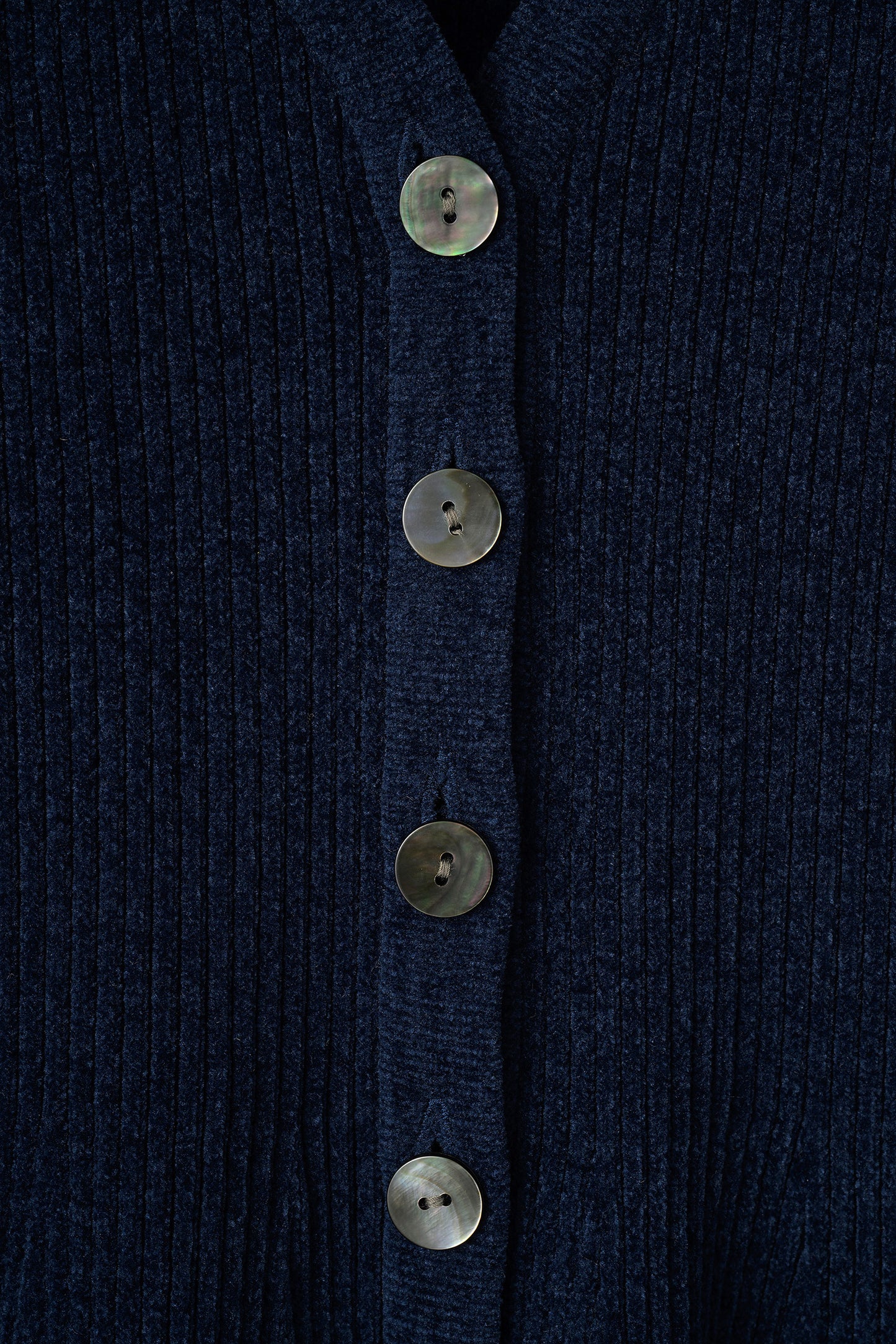 Velor touch bell cardigan(Navy)