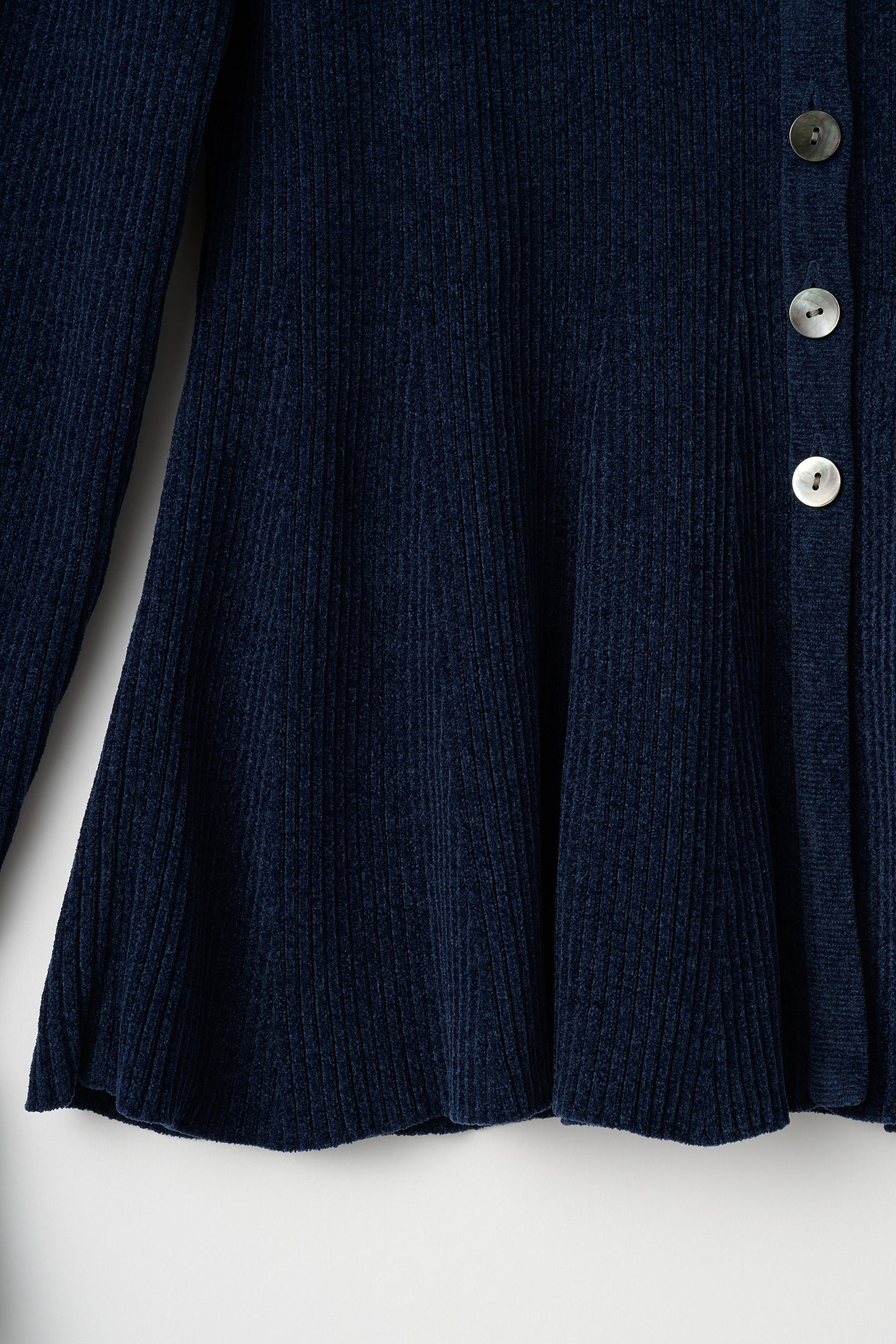 Velor touch bell cardigan(Navy)