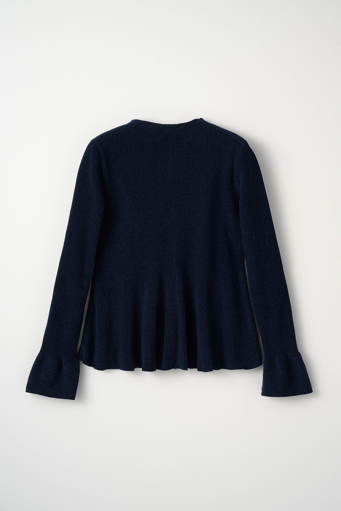 Velor touch bell cardigan(Navy)