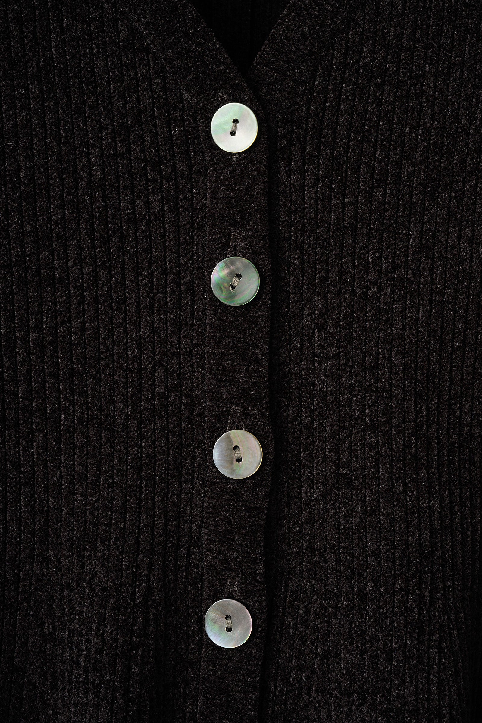 Velor touch bell cardigan(Black) – Audire