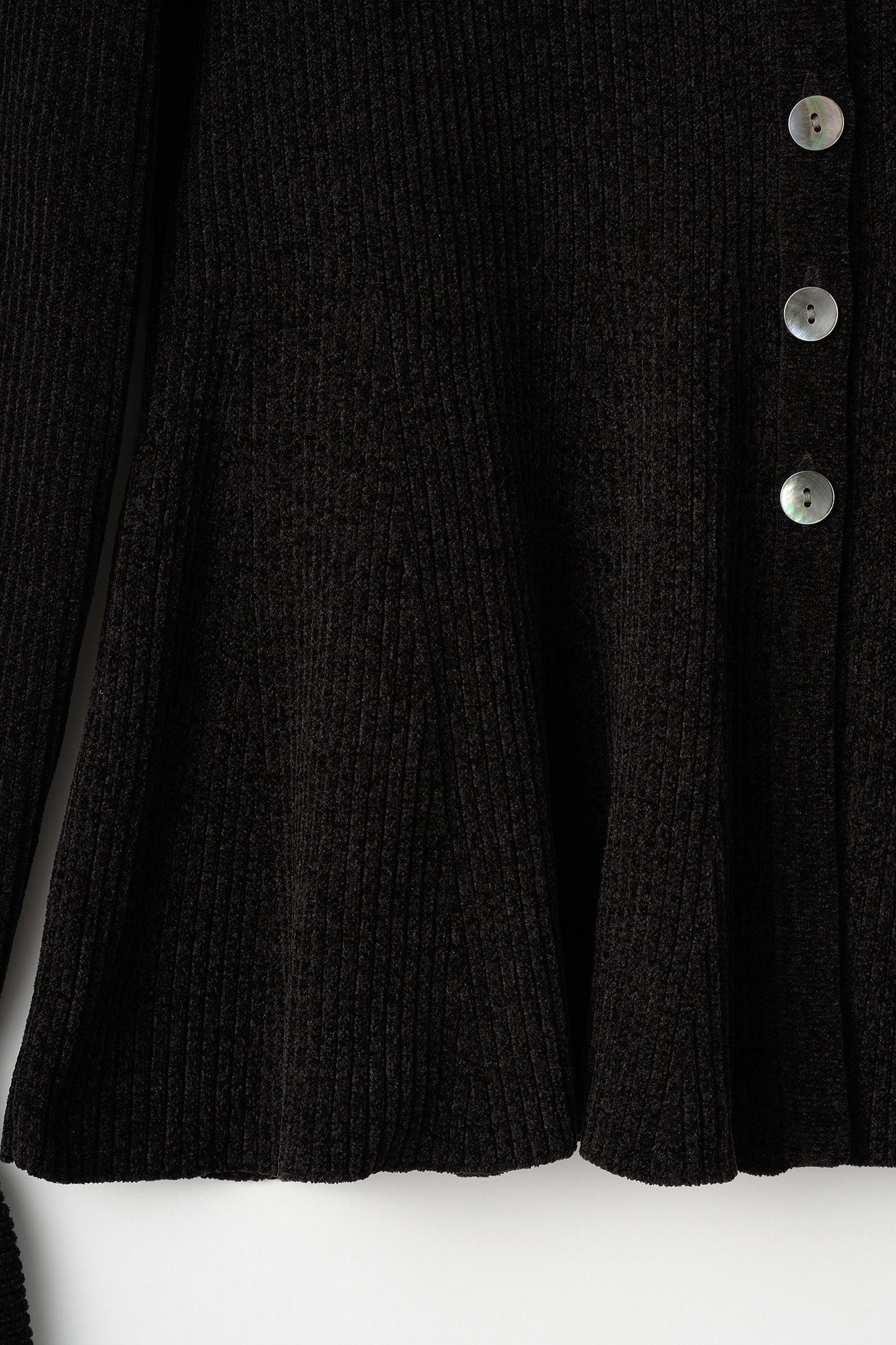 Velor touch bell cardigan(Black)