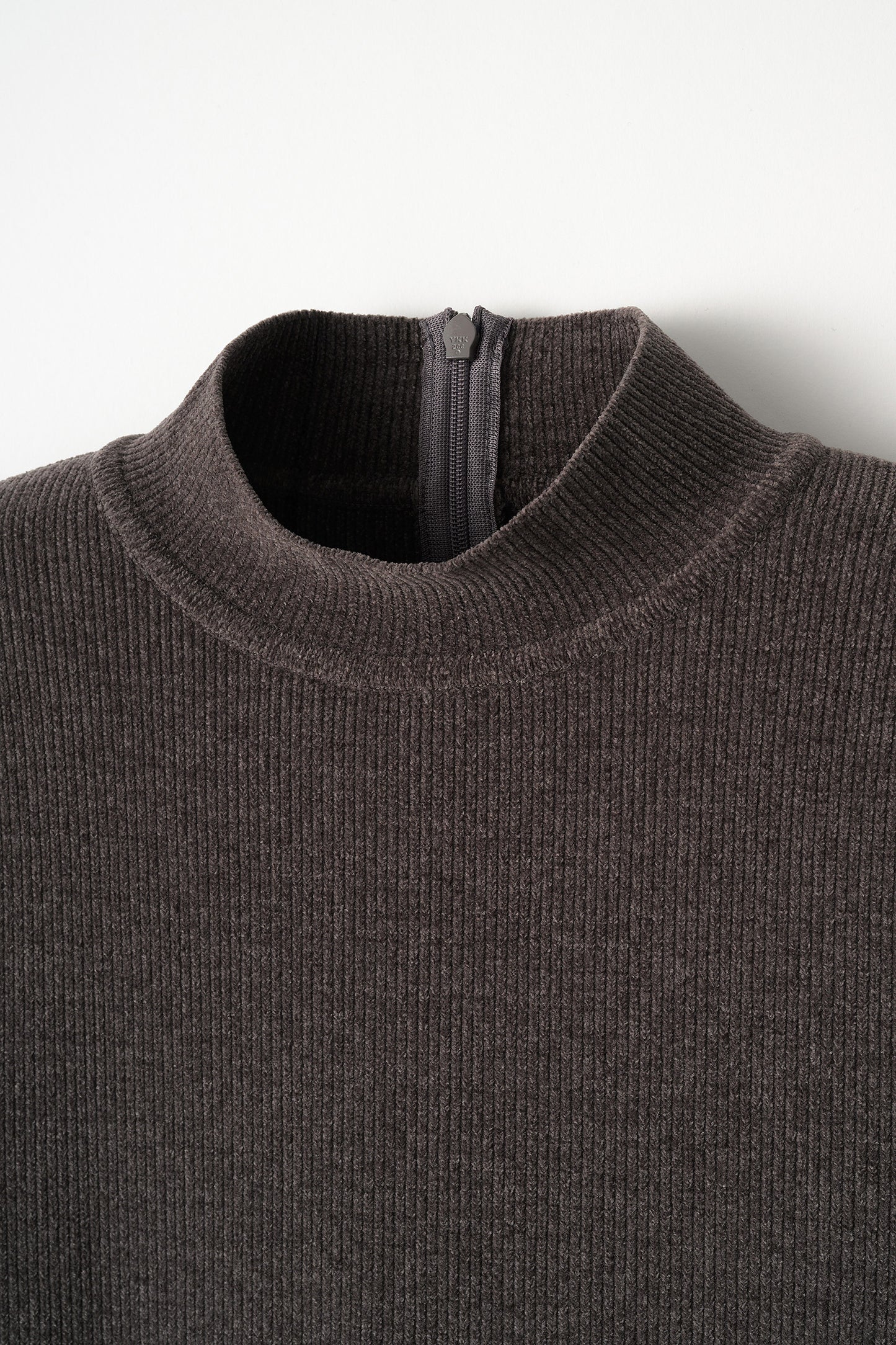 Velor touch knit dress(Gray)