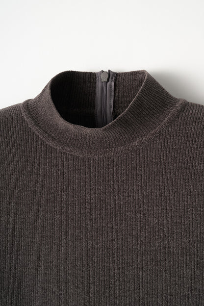 Velor touch knit dress(Gray)