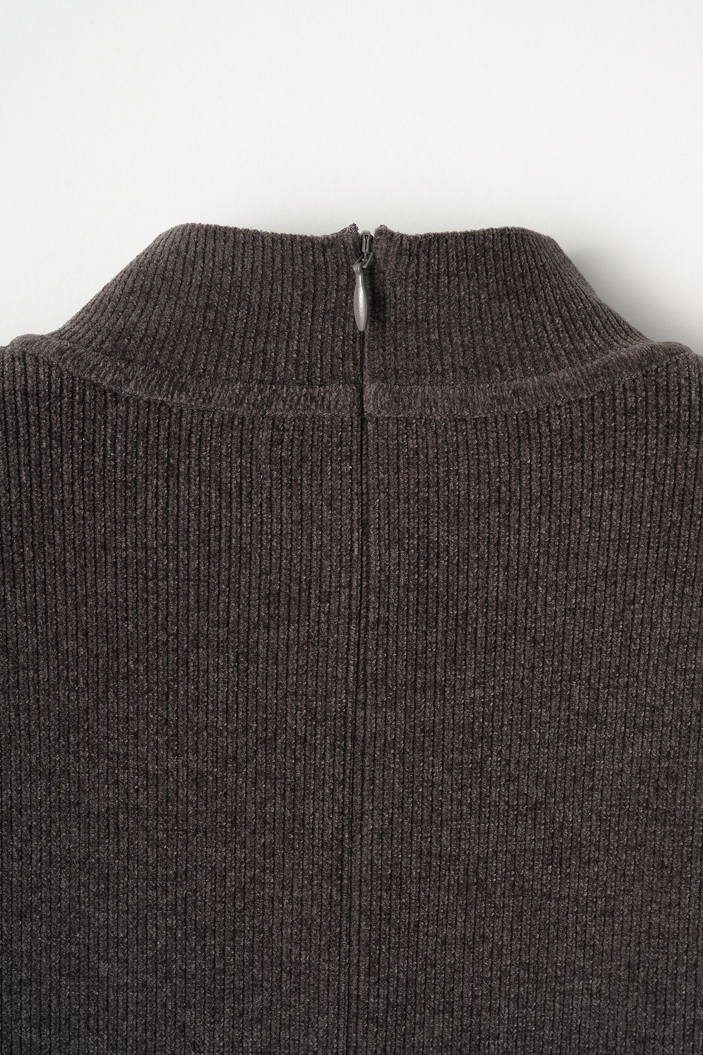 Velor touch knit dress(Gray)