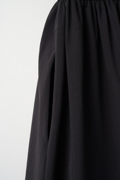 Velor touch knit dress(Black)