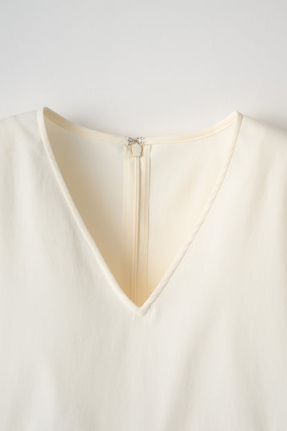 Frills over tops(Ivory)