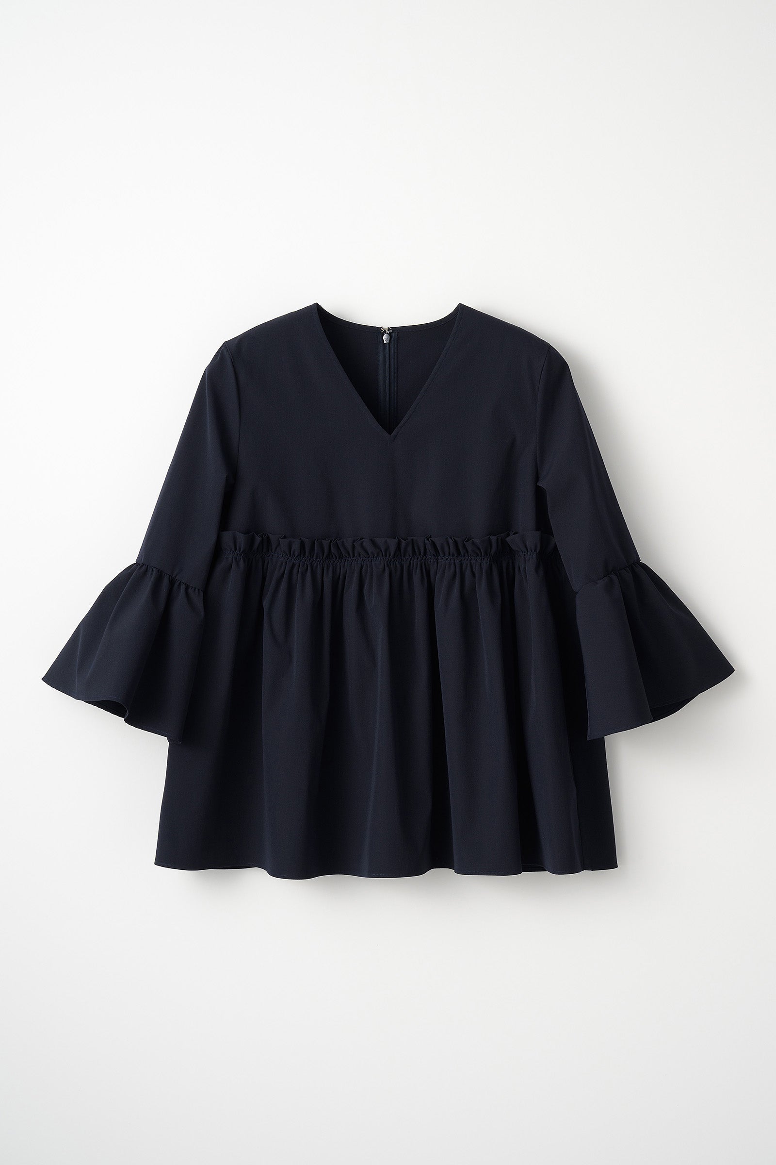 Audire ブラウス　ネイビー　ボタン Audire ブラウス ネイビー ボタン