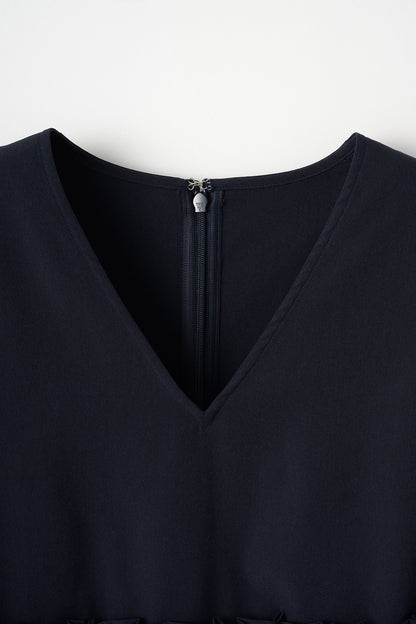 Frills over tops(Navy)