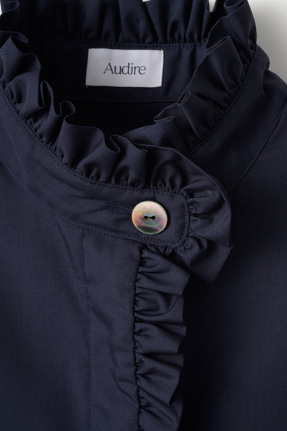 French chic blouse(Navy)