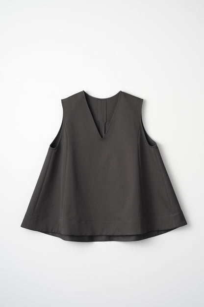 Frame layeard vest(Charcoal)
