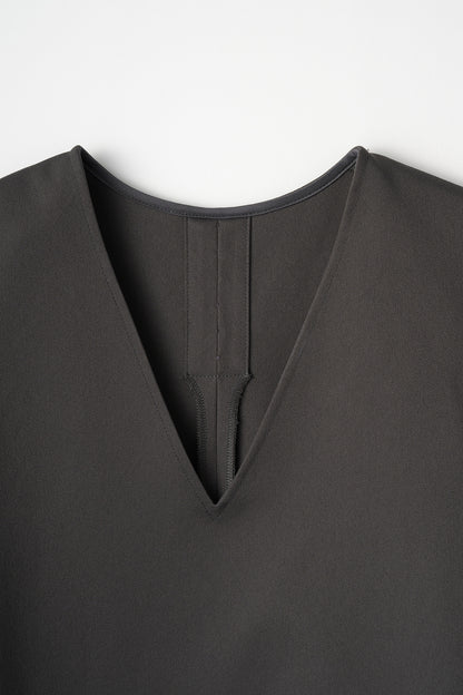 Frame layeard vest(Charcoal)