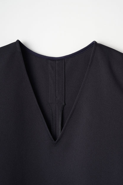 Frame layeard vest(Navy)