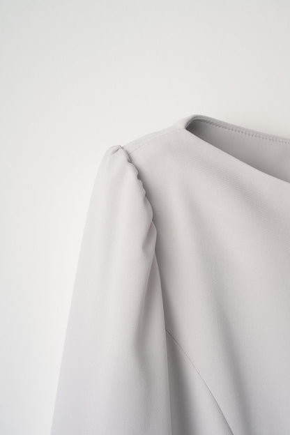 Charlotte flare dress(Pale gray)