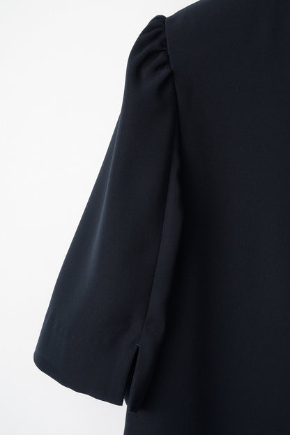 3pattern ribbon dress(Navy)