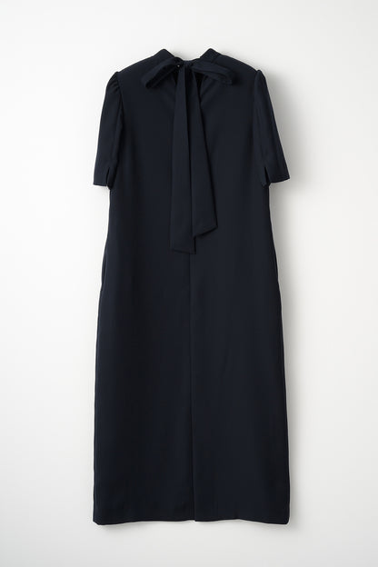 3pattern ribbon dress(Navy)