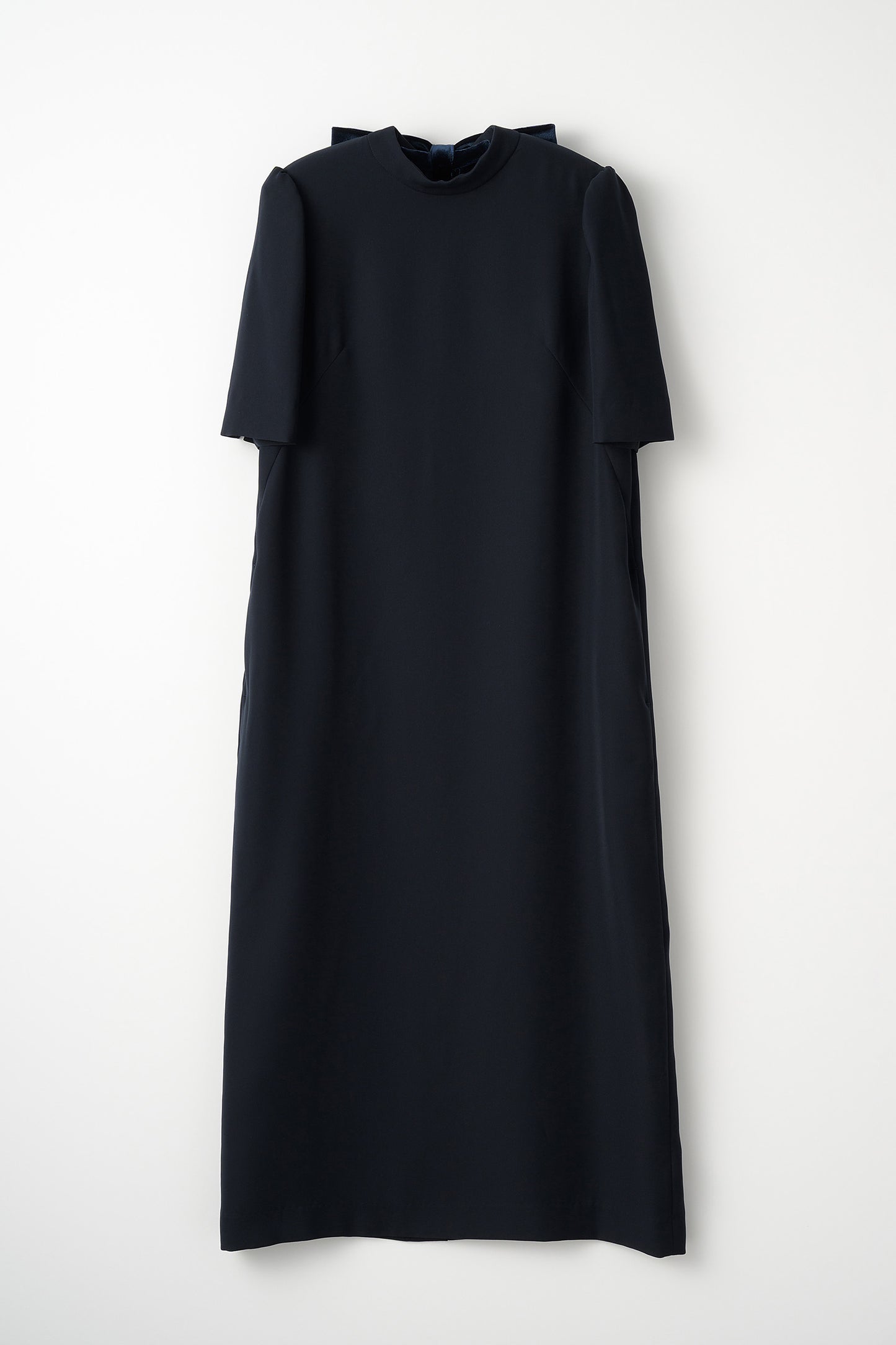 3pattern ribbon dress(Navy)